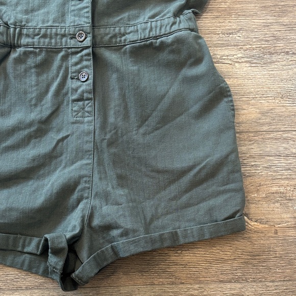 RVCA Conscious Rancher Utility Romper Jumper Women's Size Small 100% Cotton - Picture 8 of 16